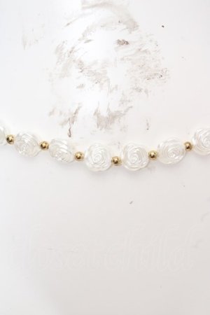 画像: axes femme / ローズパールチェーンベルト  シロ×ゴールド O-26-04-09-1035-AX-ZA-IG-OS