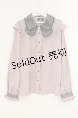 画像: Rojita / 衿レース前立てフリルブラウス F ピンク O-26-04-09-062-LO-BL-OW-OS