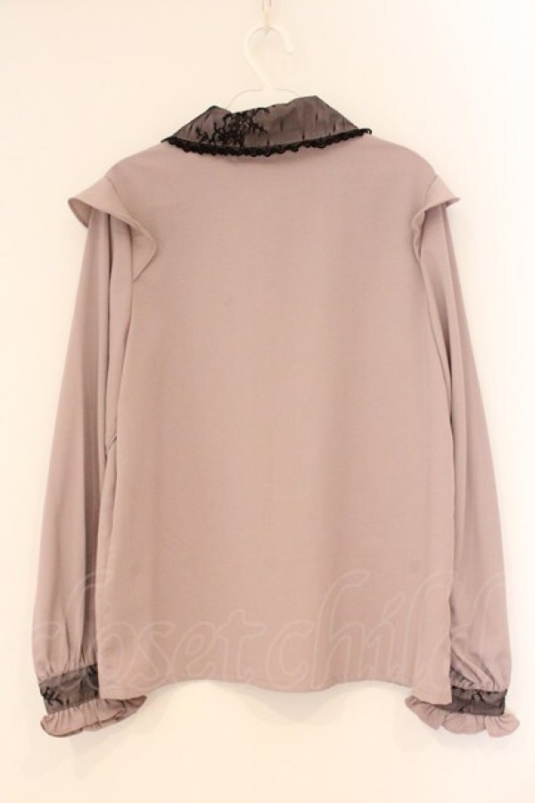 画像3: Rojita / 衿レース前立てフリルブラウス F ピンク O-26-04-09-062-LO-BL-OW-OS (3)