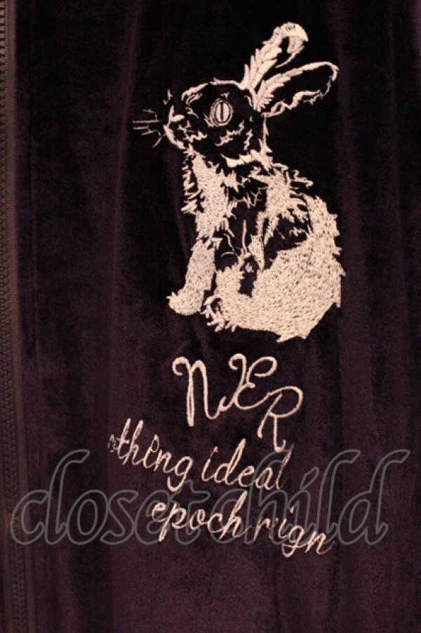 画像2: NieR Clothing / 3WAYベロアトラックジャケット F パープル O-26-04-09-064-PU-JA-YM-OS (2)