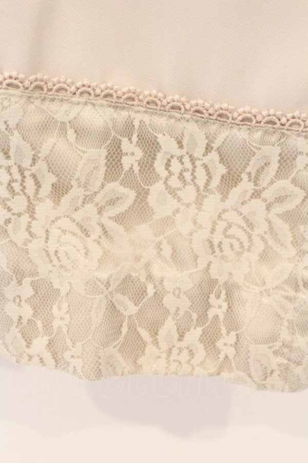 画像2: axes femme / レースリボンラップ風スカート M ベージュ O-26-04-09-067-AX-SK-IG-OS (2)