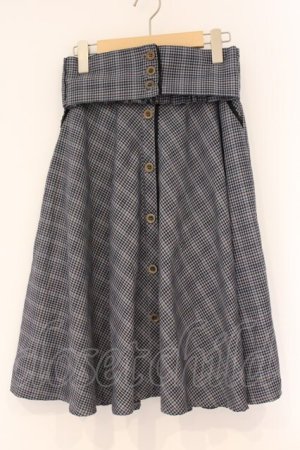 画像: axes femme / コルセット風ベルトスカート  グレー O-26-04-09-072-AX-SK-IG-OS