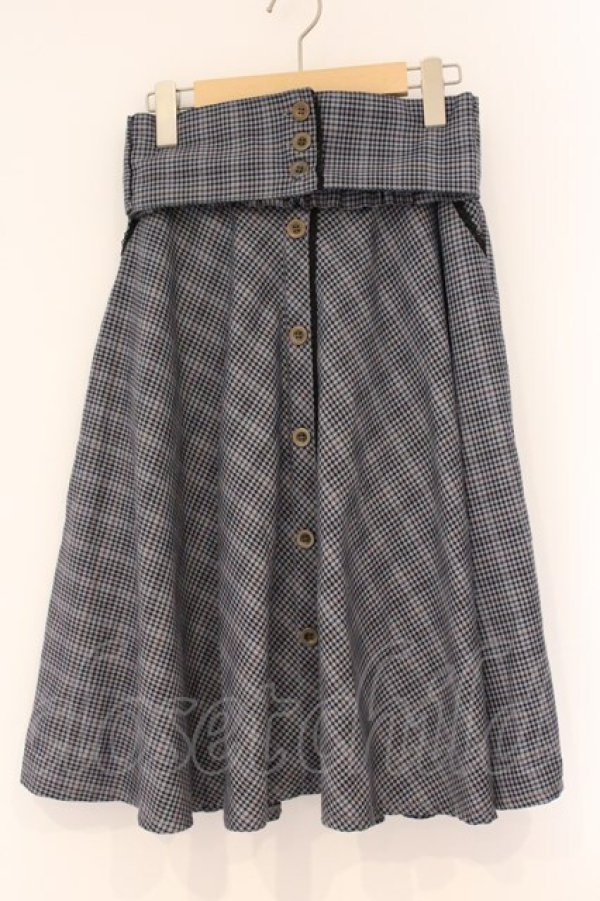 画像1: axes femme / コルセット風ベルトスカート  グレー O-26-04-09-072-AX-SK-IG-OS (1)