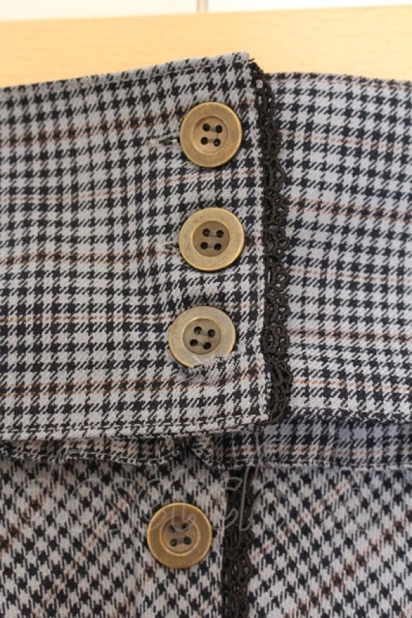 画像2: axes femme / コルセット風ベルトスカート  グレー O-26-04-09-072-AX-SK-IG-OS (2)