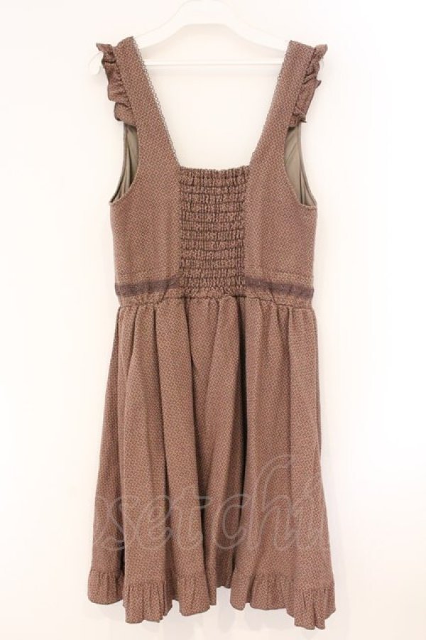 画像3: axes femme / ドット柄ワンピース M ブラウン O-26-04-09-080-AX-OP-IG-OS (3)