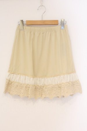 画像: axes femme / バラレースミニペチスカート M 生成り O-26-04-09-083-AX-SK-IG-OS