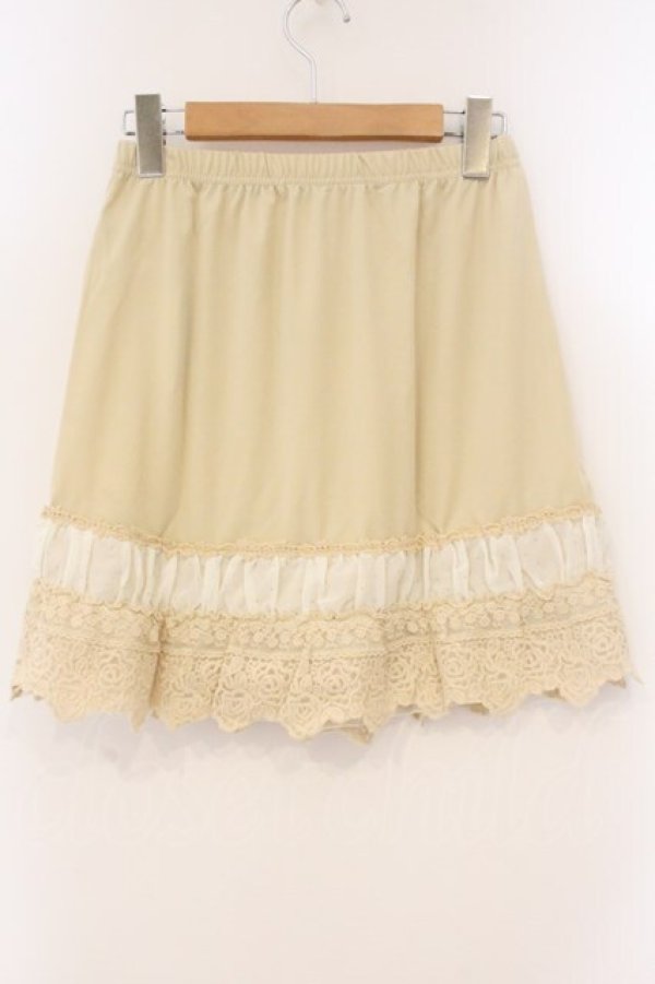 画像4: axes femme / バラレースミニペチスカート M 生成り O-26-04-09-083-AX-SK-IG-OS (4)