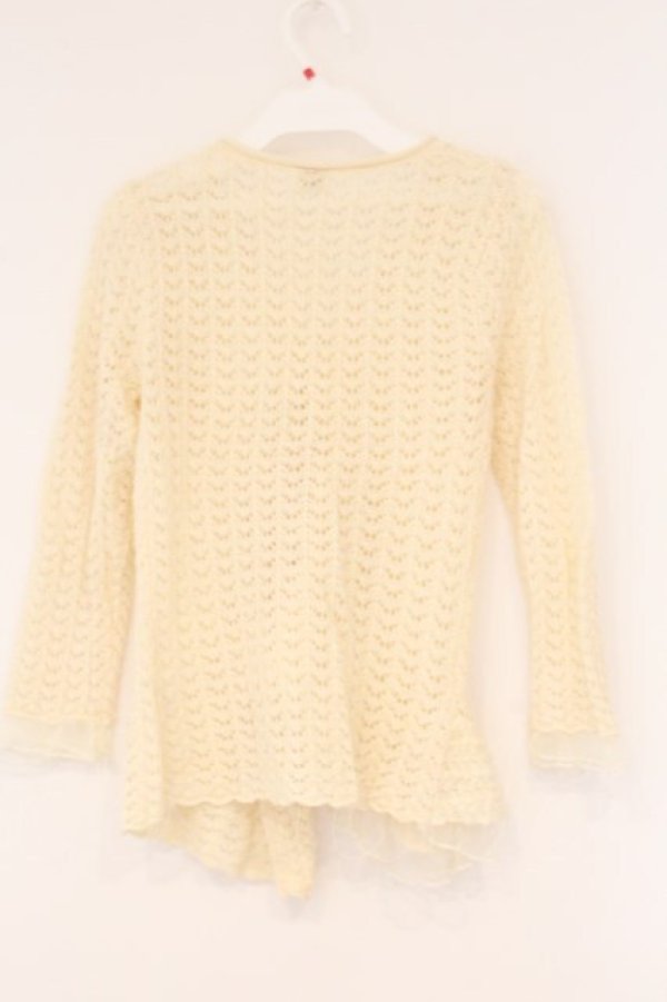 画像3: axes femme / 透かし編みカーディガン  生成り O-26-04-09-088-AX-TO-IG-OS (3)