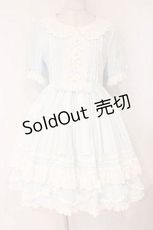 画像: Flower Bouquet / 刺繍ワンピース  サックス×シロ O-26-04-09-007-LO-OP-IG-OS