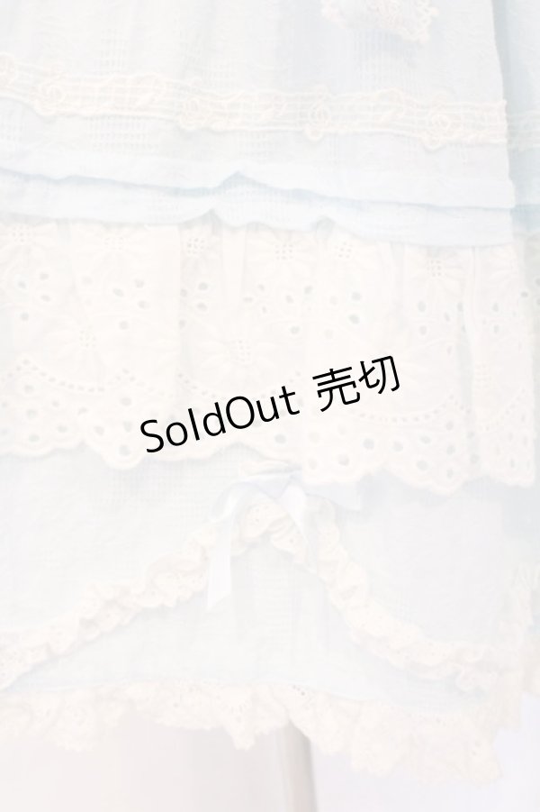 画像3: Flower Bouquet / 刺繍ワンピース  サックス×シロ O-26-04-09-007-LO-OP-IG-OS (3)