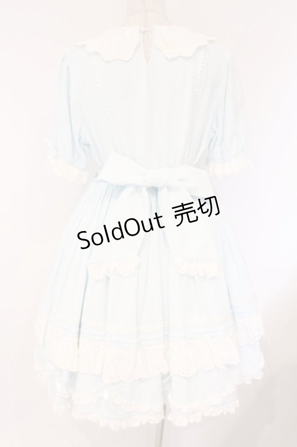 画像4: Flower Bouquet / 刺繍ワンピース  サックス×シロ O-26-04-09-007-LO-OP-IG-OS (4)