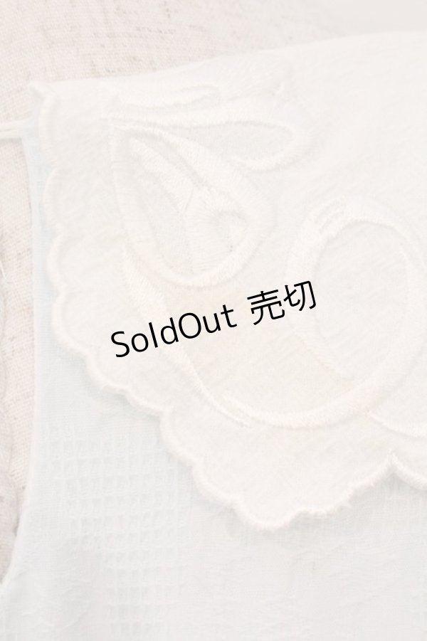 画像5: Flower Bouquet / 刺繍ワンピース  サックス×シロ O-26-04-09-007-LO-OP-IG-OS (5)