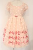 画像1: Emily Temple cute / 水玉＆マルチリボンワンピース  ピンク O-26-04-09-010-ET-OP-IG-OS (1)
