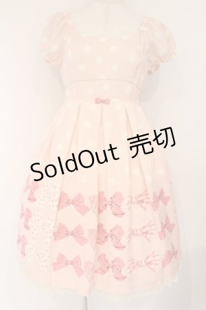 画像: Emily Temple cute / 水玉＆マルチリボンワンピース  ピンク O-26-04-09-010-ET-OP-IG-OS