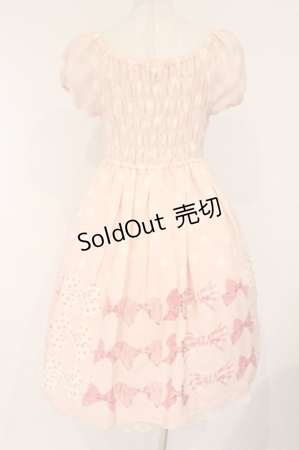 画像4: Emily Temple cute / 水玉＆マルチリボンワンピース  ピンク O-26-04-09-010-ET-OP-IG-OS (4)