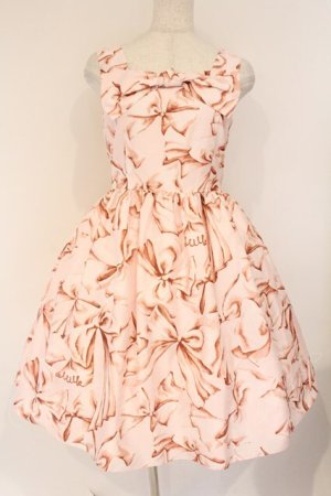 画像: MILK / ローブ・ド・リボンワンピース  ベビーピンク O-26-04-09-011-ML-OP-IG-OS