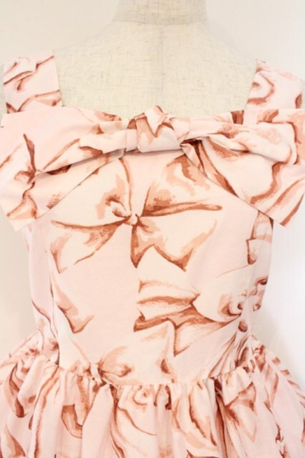 画像2: MILK / ローブ・ド・リボンワンピース  ベビーピンク O-26-04-09-011-ML-OP-IG-OS (2)