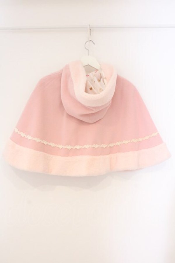 画像4: BABY,THE STARS SHINE BRIGHT / 赤ずきんちゃんのロージィケープ  ピンク O-26-04-09-012-BA-CO-IG-OS (4)