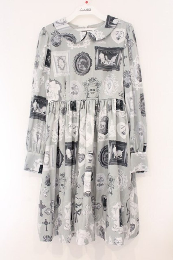 画像1: MILK / WALL DECOドレス  グレー O-26-04-09-015-ML-OP-IG-OS (1)