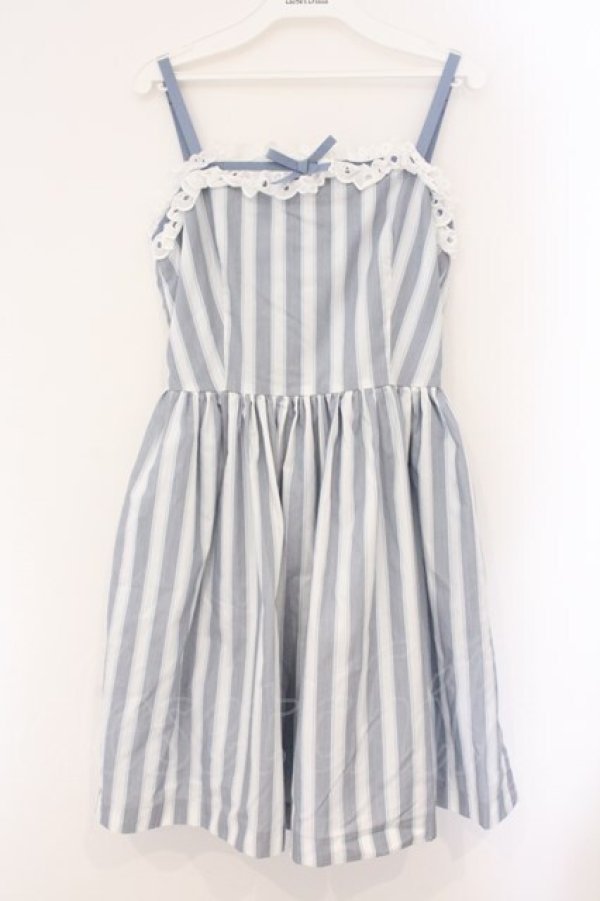 画像1: MILK / Dreamストライプドレス  サックス O-26-04-09-019-ML-OP-IG-OS (1)