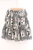 画像1: Sherry Baby / トランプinワンダーランドスカート  シロ×クロ O-26-04-09-021-LO-SK-IG-OS (1)