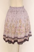 画像2: axes femme / 転写風花柄ハイウエストスカート  ラベンダー O-26-04-10-043-AX-SK-IG-OS (2)