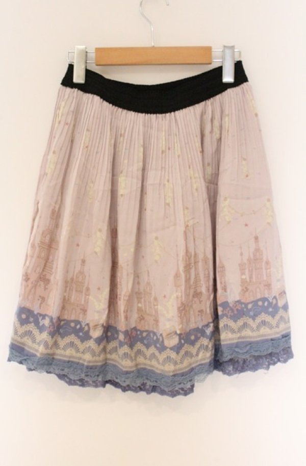 画像3: axes femme / メルヘン柄スカート  ピンク系 O-26-04-10-044-AX-SK-IG-OS (3)