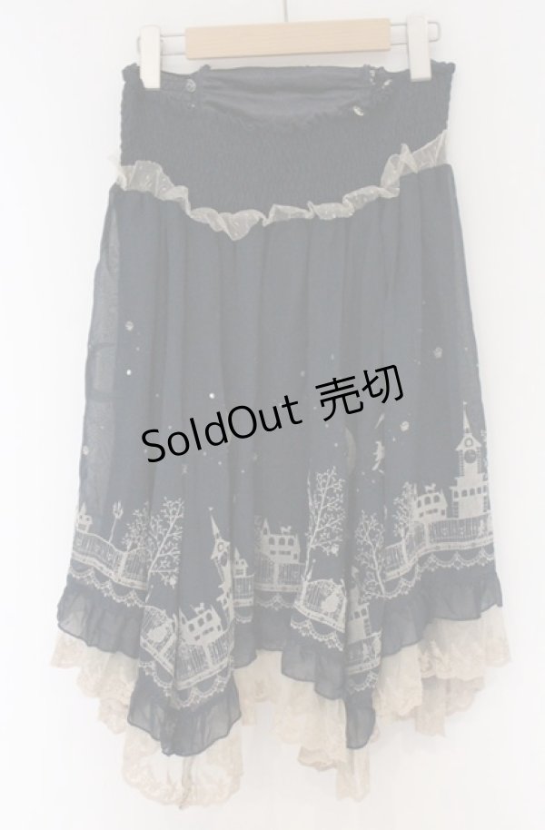 画像2: axes femme / ハロウィンフロッキーチュニ  ネイビー O-26-04-10-046-AX-OP-IG-OS (2)