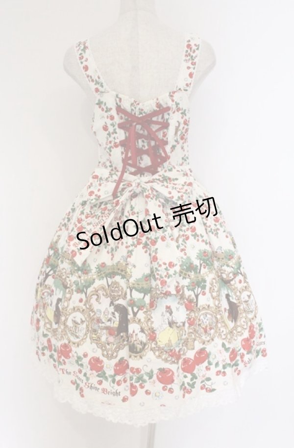 画像3: BABY,THE STARS SHINE BRIGHT / 白雪姫〜りんごの森の物語〜柄ジャンパースカートI  生成り O-26-04-10-053-BA-OP-OW-OS (3)