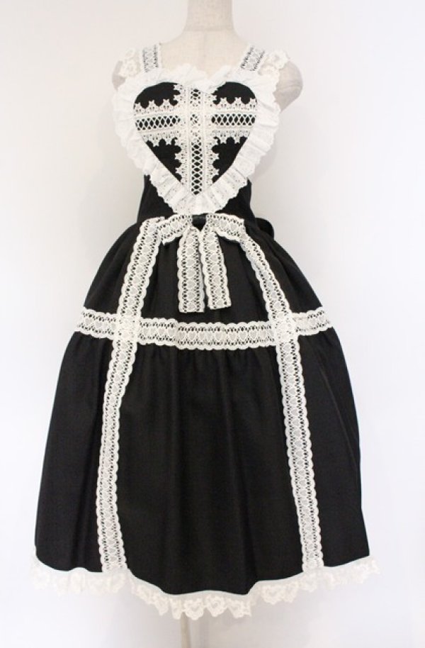 画像1: Royal Princess Alice / Nostalgia・kuuaコラボ　ジャンパースカート  クロ×シロ O-26-04-10-061-LO-OP-OW-OS (1)