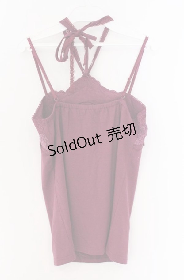画像3: axes femme / ビーズレースホルターキャミソール M パープル O-26-04-10-009-AX-TO-IG-OS (3)