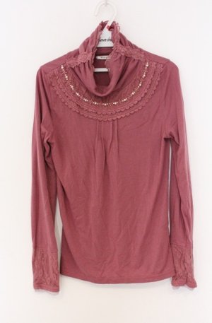 画像: axes femme / パールレースギャザーネックカットソー M ピンク O-26-04-10-013-AX-TO-IG-OS