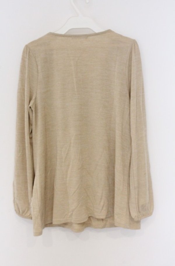 画像2: axes femme / ファー使いチュニ M ベージュ O-26-04-10-017-AX-TO-IG-OS (2)