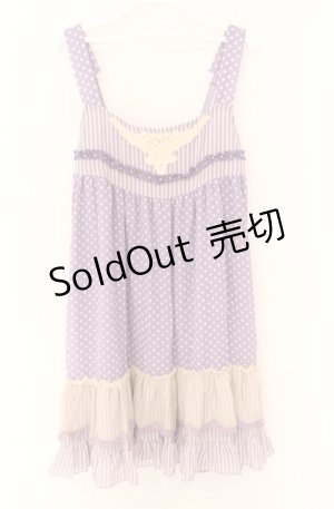 画像: axes femme / ドットシフォンチュニック M ラベンダー O-26-04-10-019-AX-OP-IG-OS