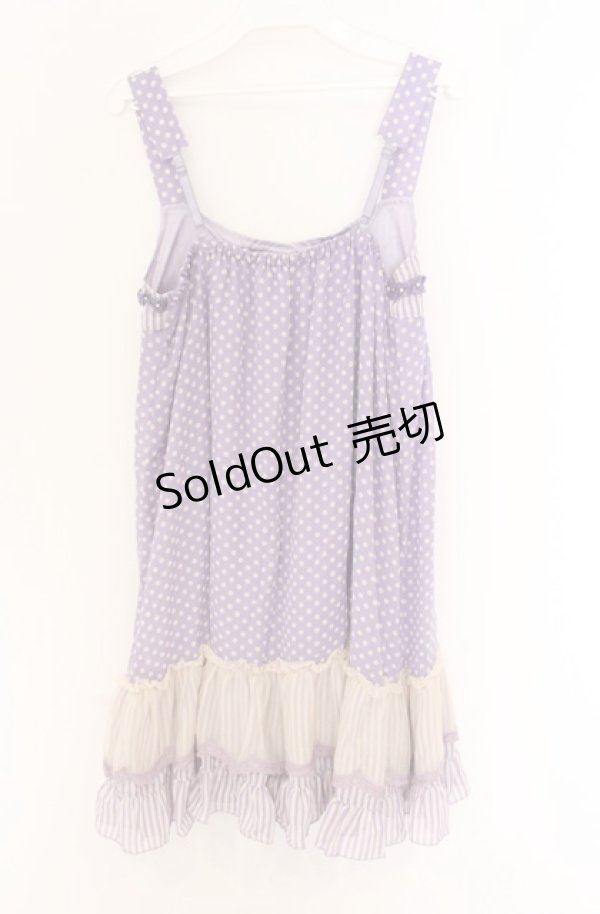 画像3: axes femme / ドットシフォンチュニック M ラベンダー O-26-04-10-019-AX-OP-IG-OS (3)