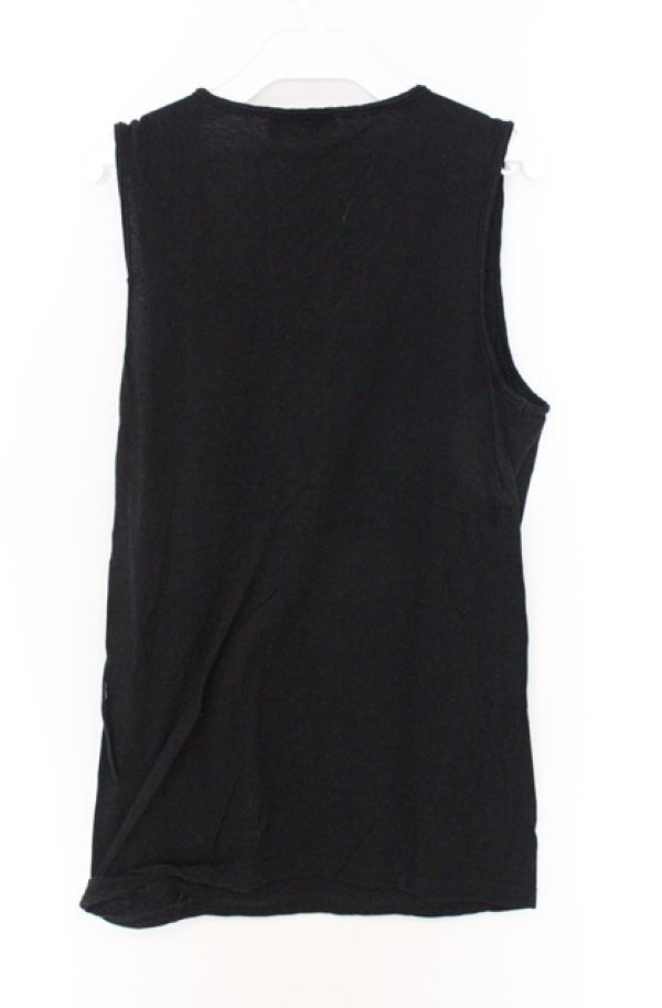 画像2: BPN FOR MEN / コードネックデザインタンクトップ M ブラック O-26-04-10-003-GO-TO-YM-OS (2)