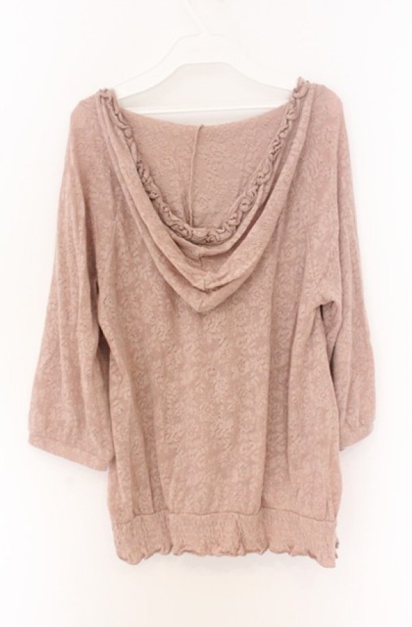 画像3: axes femme / 透かしプルオーバー M ピンクベージュ O-26-04-10-024-AX-TO-IG-OS (3)