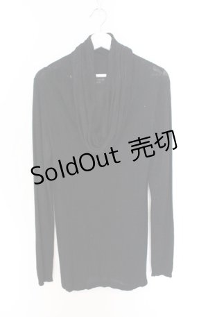 画像: BPN FOR MEN / デストロイタートルネックニットソー M ブラック O-26-04-10-004-GO-TO-YM-OS