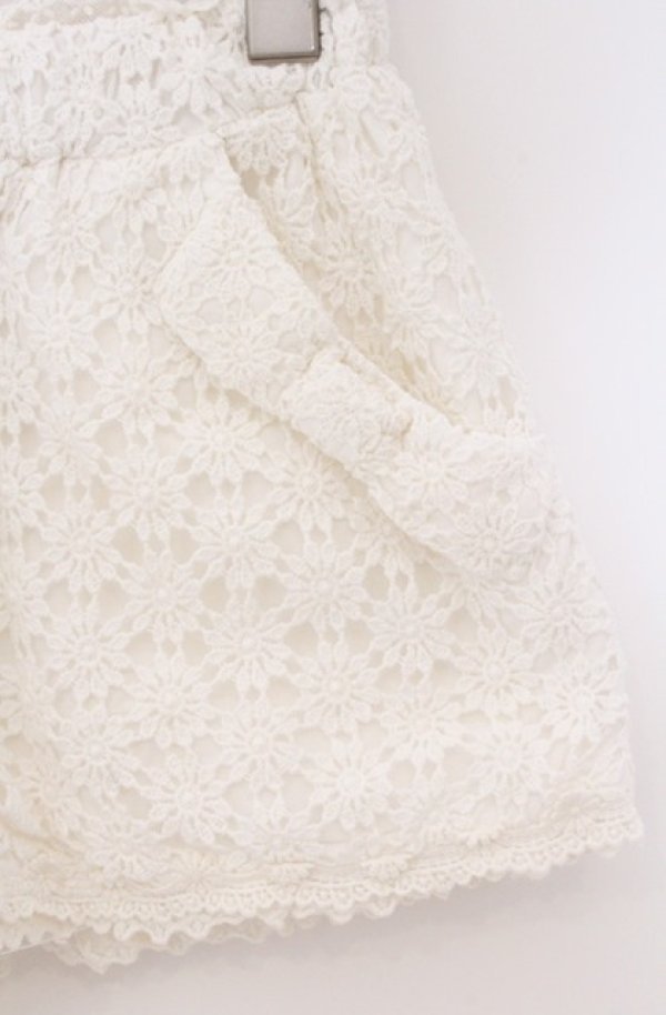 画像2: LIZ LISA / 総レースペチパンツ  シロ O-26-04-10-029-LO-PA-IG-OS (2)