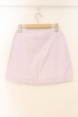 画像3: Katie / レース切り替えギンガムスカート XS ラベンダー O-26-04-11-036-LO-SK-YM-OS (3)