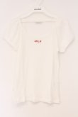 画像1: MILK / シフォンリブロゴ Tee F オフシロ O-26-04-11-040-ML-TO-YM-OS (1)
