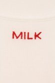 画像2: MILK / シフォンリブロゴ Tee F オフシロ O-26-04-11-040-ML-TO-YM-OS (2)