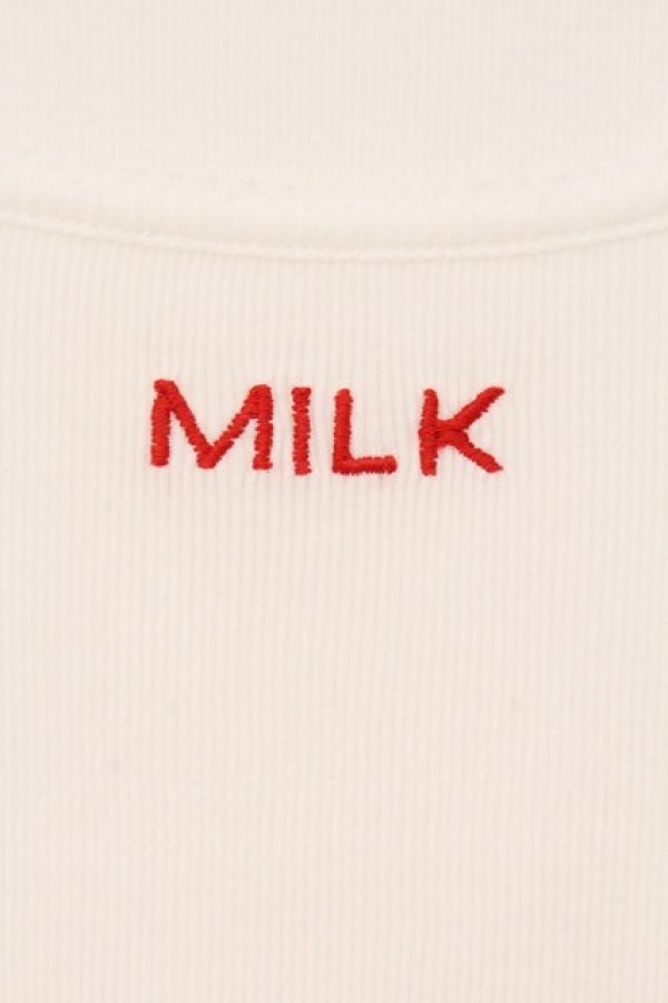 画像2: MILK / シフォンリブロゴ Tee F オフシロ O-26-04-11-040-ML-TO-YM-OS (2)