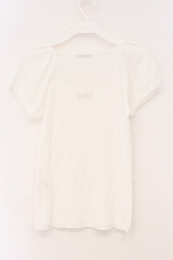 画像3: MILK / シフォンリブロゴ Tee F オフシロ O-26-04-11-040-ML-TO-YM-OS (3)