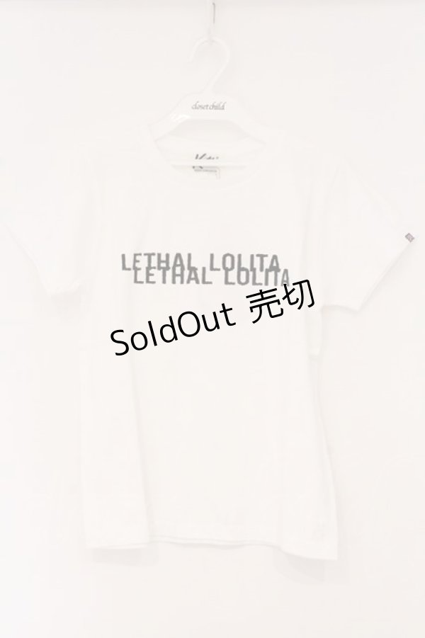 画像1: Katie / LETHAL LOLITA Tシャツ S シロ O-26-04-11-041-LO-TS-YM-OS (1)