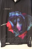 画像2: ALTER VENOMV / ローズプリント開襟半袖シャツ  ブラック O-26-04-11-044-PU-BL-YM-OS (2)