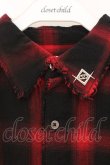 画像2: REFLEM / バックプリント加工チェックシャツ F レッド O-26-04-11-045-PU-BL-YM-OS (2)