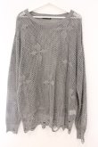 画像1: REFLEM / クロスメッシュニット F グレー O-26-04-11-046-PU-TO-YM-OS (1)