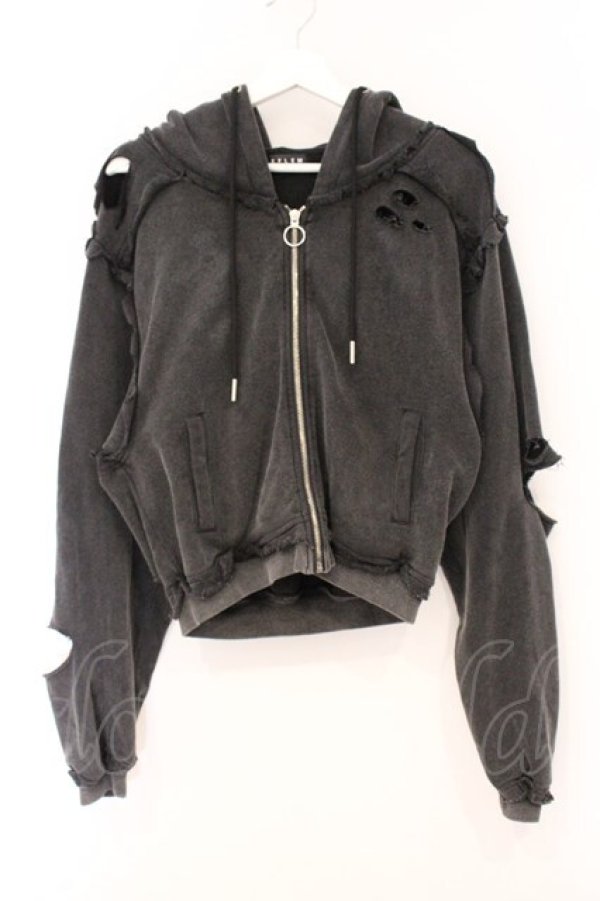 画像1: REFLEM / クロップドZIPパーカー F グレー O-26-04-11-050-PU-TO-YM-OS (1)