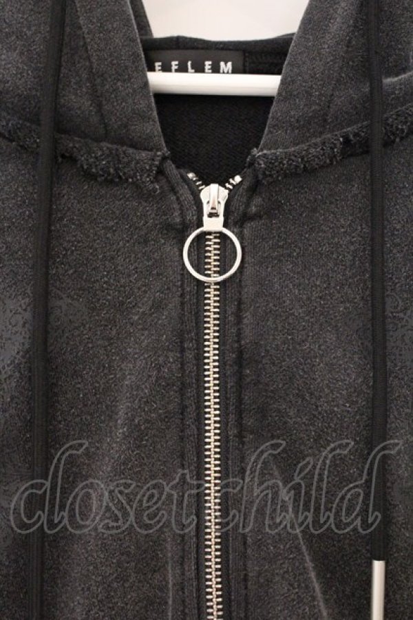 画像2: REFLEM / クロップドZIPパーカー F グレー O-26-04-11-050-PU-TO-YM-OS (2)